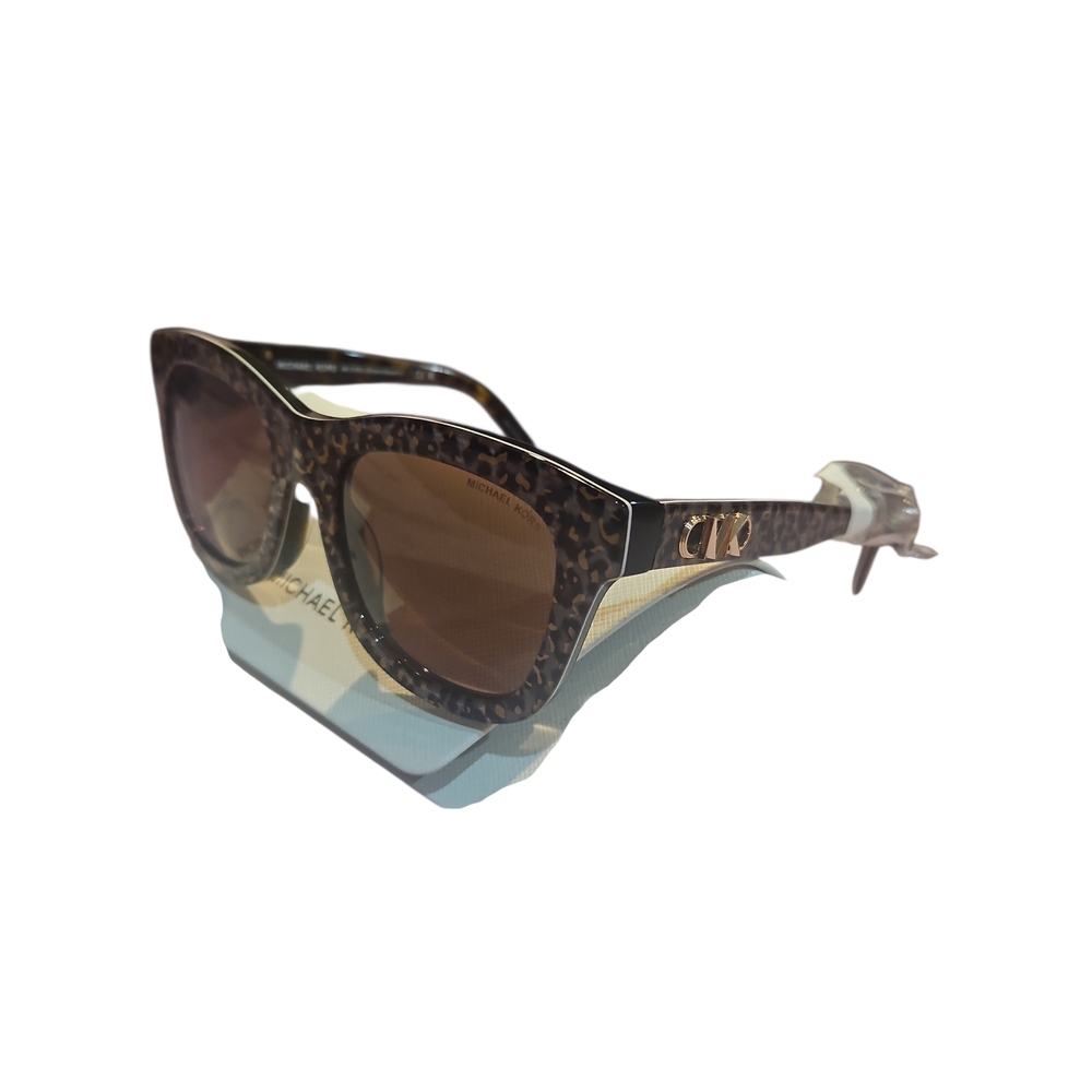 Michael Kors Woman Empire Square 2193U Authentic Leopard Print Sunglasses - Picture 8 of 13
